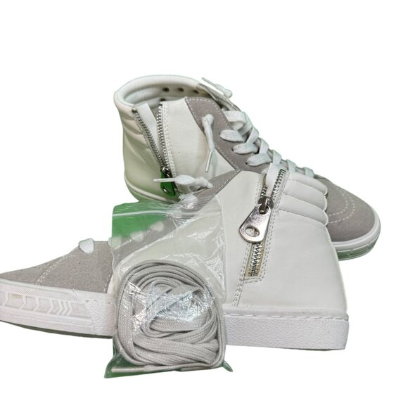 Vintage Havana SneakersGold trimmed multi Mix Star Studded High Tops SZ:8 - Picture 7 of 10